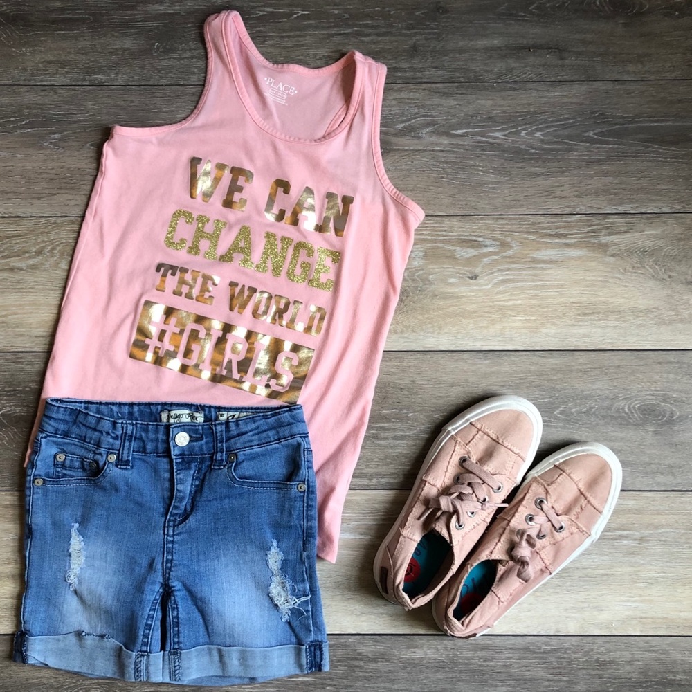 Indigo Rein | distressed girls jean shorts